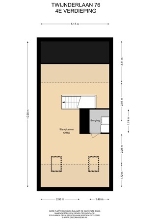 Floorplan - Twijnderlaan 76, 1431 DD Aalsmeer